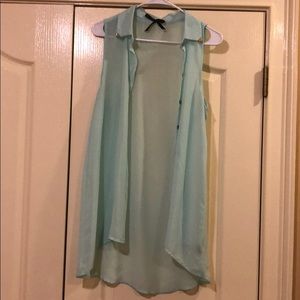 Women’s shear Button Up tank top